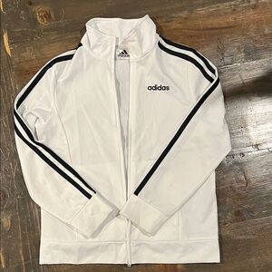 Adidas White Jacket with Black Accents